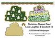 Christmas Shaped Card Love Laughter & Goodwill 12