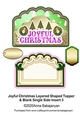 Joyful Christmas Layered Shaped Topper & Blank Single Side Insert 3