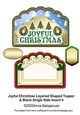 Joyful Christmas Layered Shaped Topper & Blank Single Side Insert 4