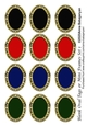 Blank Oval Tags or Mini Frames Set 1