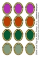 Blank Oval Tags or Mini Frames Set 2
