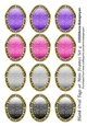 Blank Oval Tags or Mini Frames Set 4