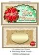 Christmas Card Front & Matching Blank Insert 1
