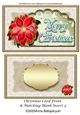 Christmas Card Front & Matching Blank Insert 4