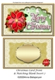 Christmas Card Front & Matching Blank Insert 7