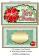 Christmas Card Front & Matching Blank Insert 8