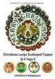 Christmas Large Scalloped Topper & 4 Tags 2