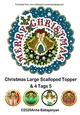 Christmas Large Scalloped Topper & 4 Tags 5
