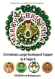 Christmas Large Scalloped Topper & 4 Tags 6