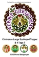 Christmas Large Scalloped Topper & 4 Tags 7