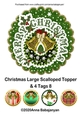 Christmas Large Scalloped Topper & 4 Tags 8