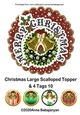 Christmas Large Scalloped Topper & 4 Tags 10