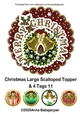 Christmas Large Scalloped Topper & 4 Tags 11