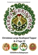 Christmas Large Scalloped Topper & 4 Tags 12