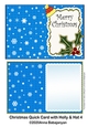 Christmas Quick Card with Holly & Hat 4