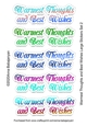 Warmest Thoughts and Best Wishes Large Stickers Set 2