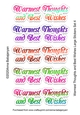 Warmest Thoughts and Best Wishes Large Stickers Set 4