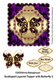 Scalloped Layered Topper with Butterfly 2