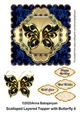 Scalloped Layered Topper with Butterfly 4