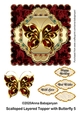 Scalloped Layered Topper with Butterfly 5