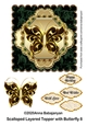 Scalloped Layered Topper with Butterfly 8