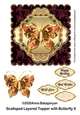 Scalloped Layered Topper with Butterfly 9