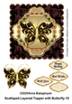 Scalloped Layered Topper with Butterfly 10