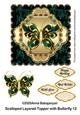 Scalloped Layered Topper with Butterfly 12