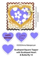 Scalloped Square Topper with Scalloped Heart & Butterfly 14
