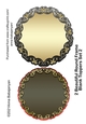 2 Beautiful Round Frame Blank Toppers Set 2