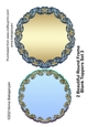 2 Beautiful Round Frame Blank Toppers Set 3