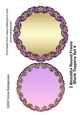 2 Beautiful Round Frame Blank Toppers Set 4