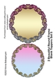 2 Beautiful Round Frame Blank Toppers Set 5