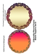 2 Beautiful Round Frame Blank Toppers Set 6