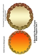 2 Beautiful Round Frame Blank Toppers Set 7
