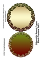 2 Beautiful Round Frame Blank Toppers Set 9