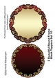 2 Beautiful Round Frame Blank Toppers Set 10