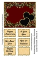 Anniversary Birthday Romance Card Front with 2 Hearts 1