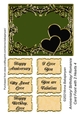 Anniversary Birthday Romance Card Front with 2 Hearts 4