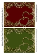 Mono-Color Card Fronts with Double-Hearts Set 1