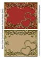 Mono-Color Card Fronts with Double-Hearts Set 2