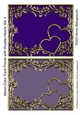 Mono-Color Card Fronts with Double-Hearts Set 3