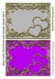 Mono-Color Card Fronts with Double-Hearts Set 4