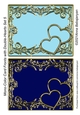 Mono-Color Card Fronts with Double-Hearts Set 5