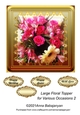 Large Floral Topper for Various Occasions 2
