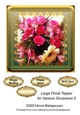 Large Floral Topper for Various Occasions 3