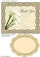Three Callas Thank You Card Topper / Card Front