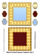 Blank Framed Square Toppers Set 2