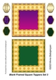 Blank Framed Square Toppers Set 3