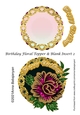 Birthday Floral Topper & Blank Insert 2